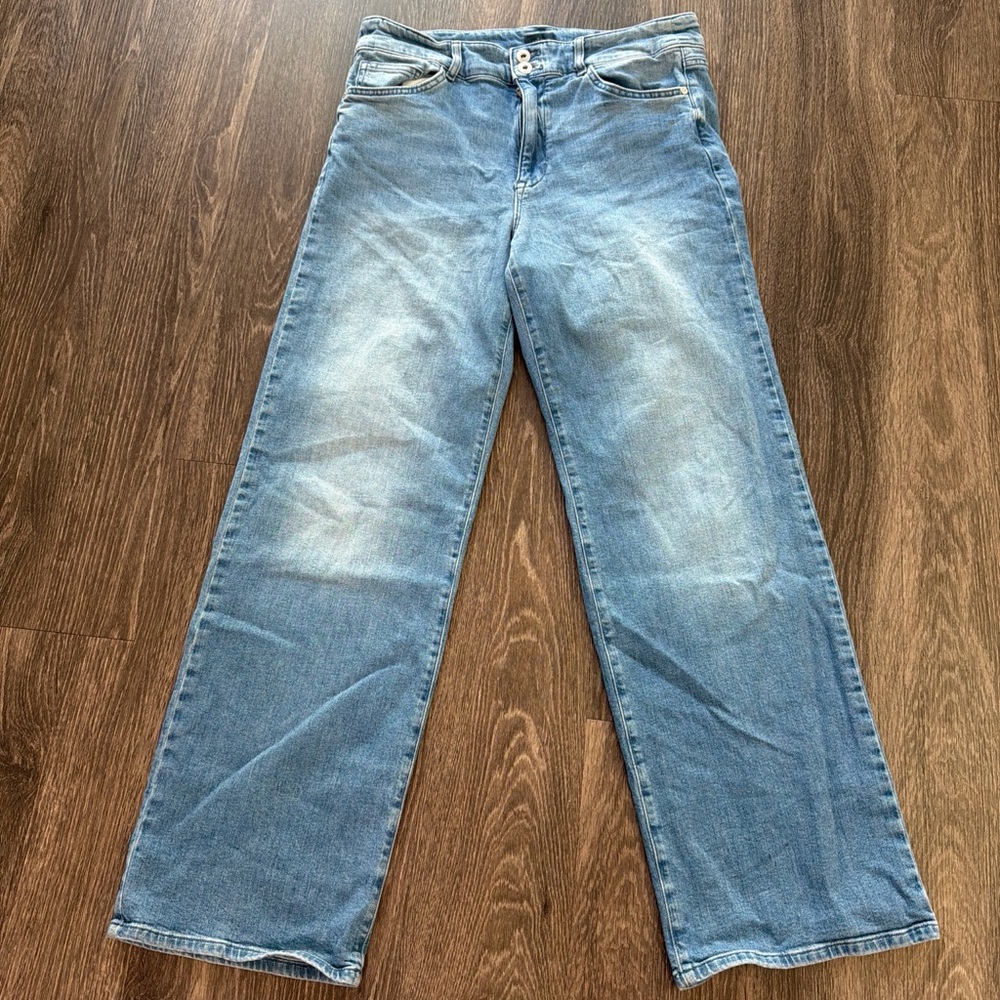 J. Jill Light Blue Wide-Leg Jeans size 12